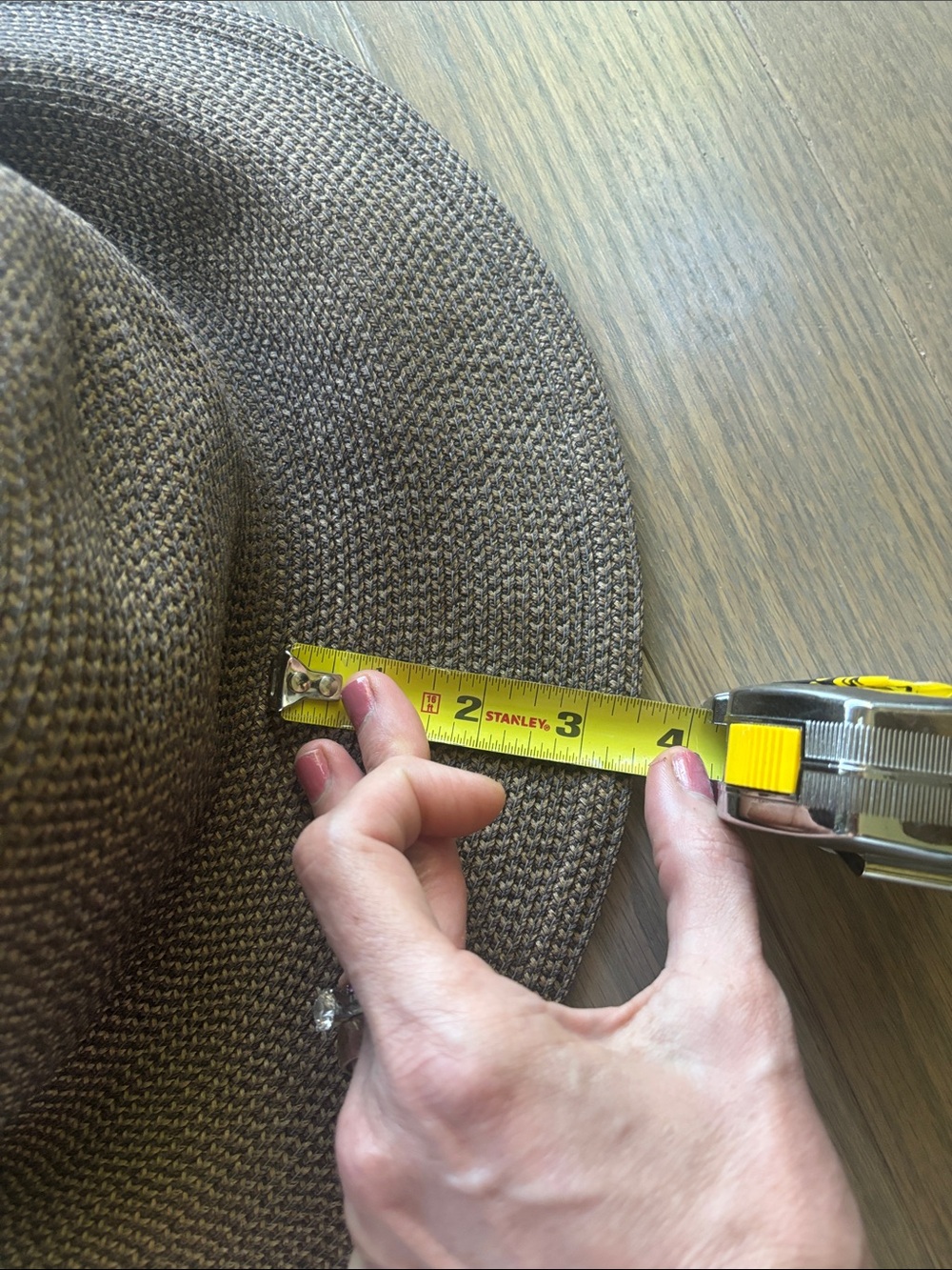 Eric javitz brown woven straw packable hat size large (rubbed off tag) - Picture 10 of 14